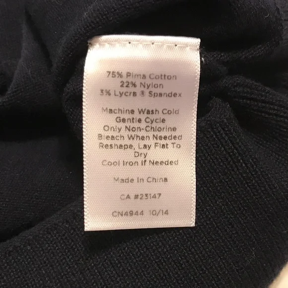 Talbots crew neck dark navy blue sweater tank (3X) - Picture 6 of 16